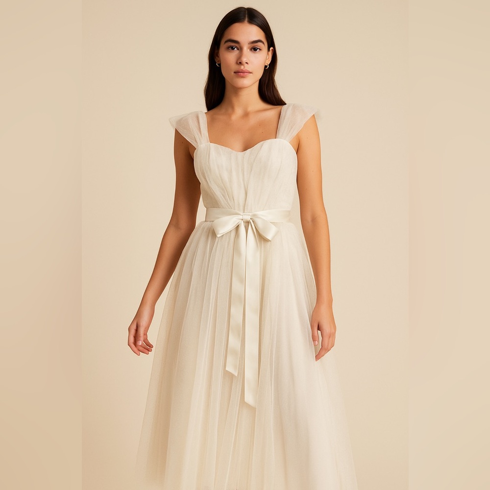 Candie's Strapless Cream Dress